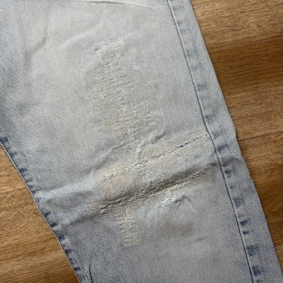 Vintage Diesel Kulter Jeans Men 31x32 Blue Straight Leg Light Wash Y2K (Tag 33) - Picture 5 of 16